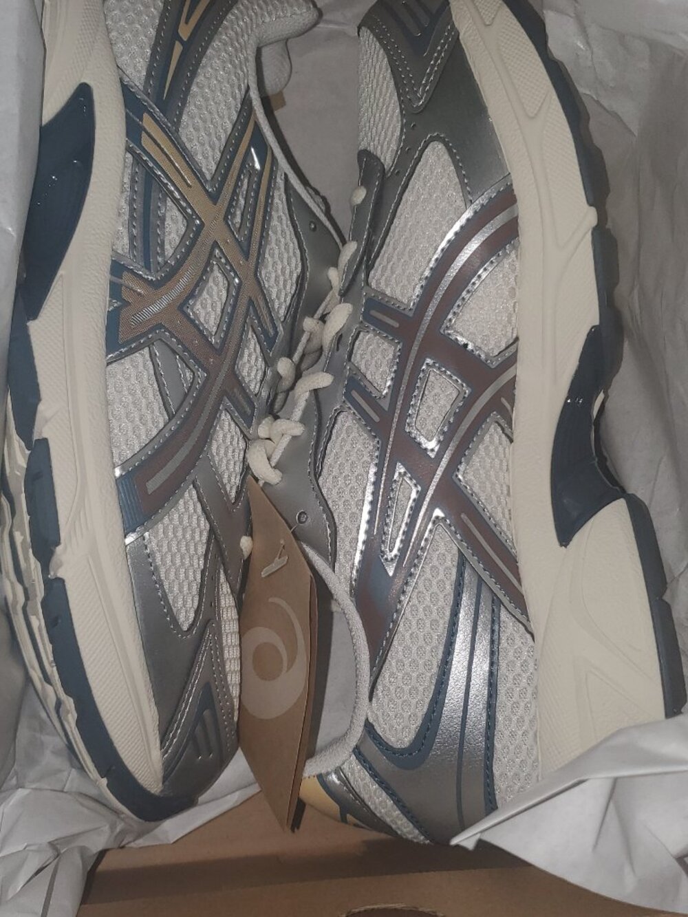 ASICS GEL 1130 Cream/Mahogany sz 8M